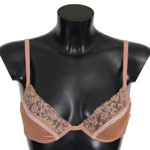 Elegant Nude Lace Push-Up Bra