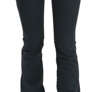 Chic Mid Waist Slim Flared Denim