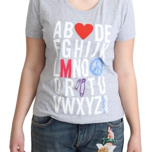 Elegant Alphabet Printed Cotton Tee