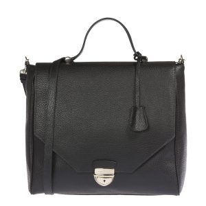 Elegant Embossed Leather Handbag