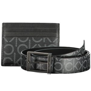 Chic Black Card Holder & Belt Combo