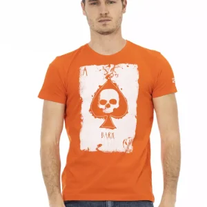 Orange Cotton Men's T-Shirt