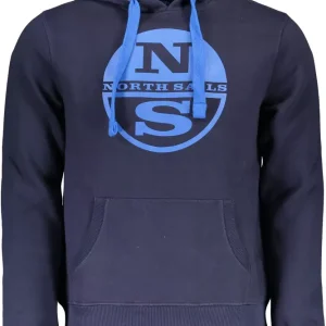 Sail the Waves Hooded Sweatshirt in Blue
