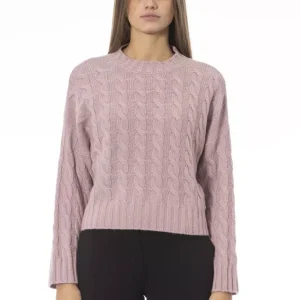 Pink Wool Women Sweater
