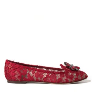 Elegant Floral Lace Vally Flats