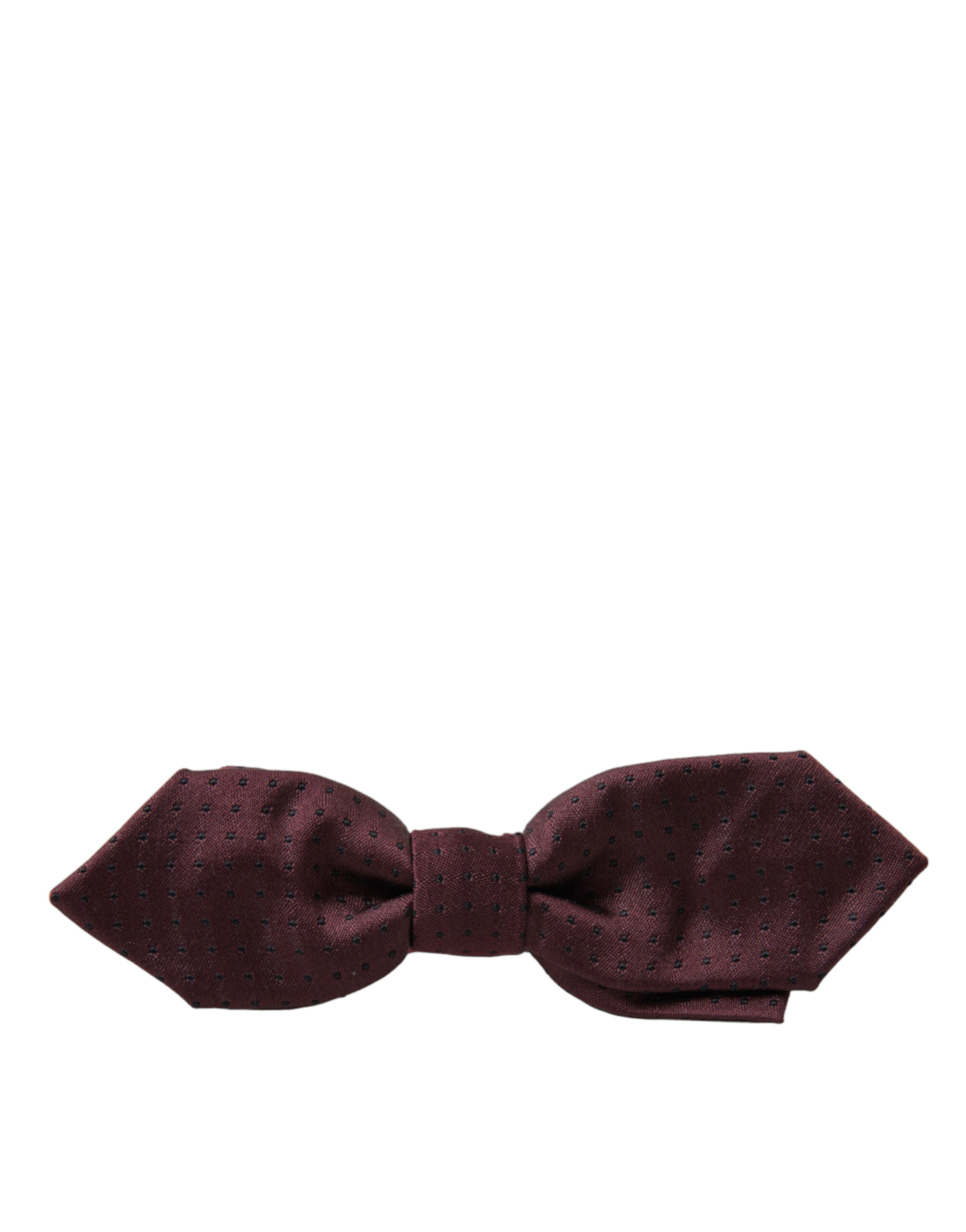 Elegant Bordeaux Silk Bow Tie - Image 2