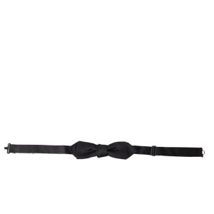Elegant Silk Black Bow Tie for Gentleman
