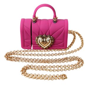 Chic Quilted Silicone Airpods Case - Pink & Gold