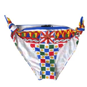 Multicolor Carretto Print Bikini Bottom