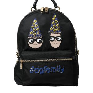 Elegant Black Gold Detail Backpack