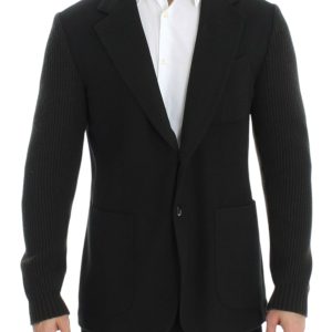 Elegant Green Cashmere Blazer Jacket