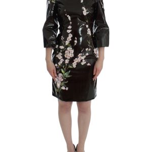 Elegant Floral Sheath Cocktail Dress