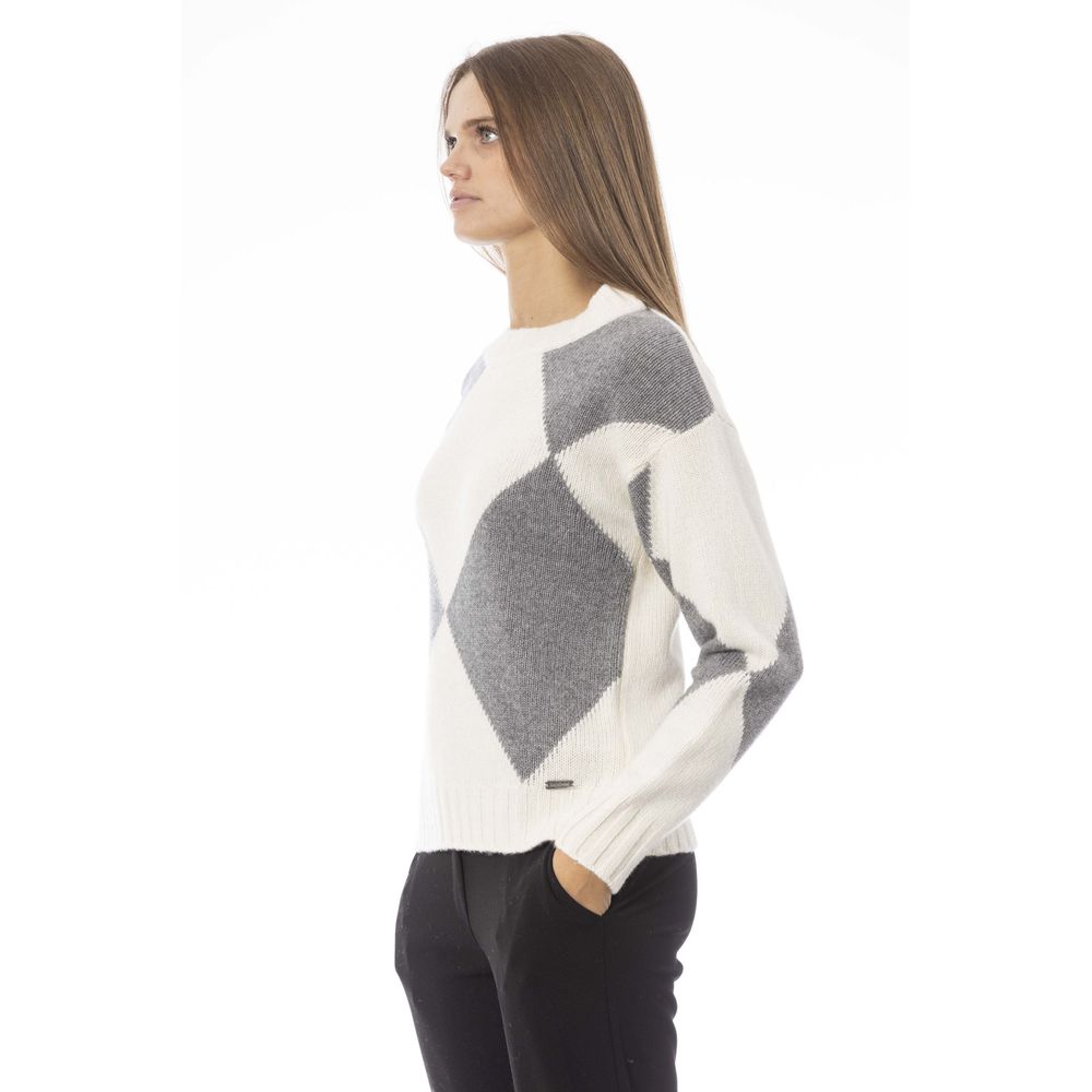 Gray Wool Women Sweater - Image 2