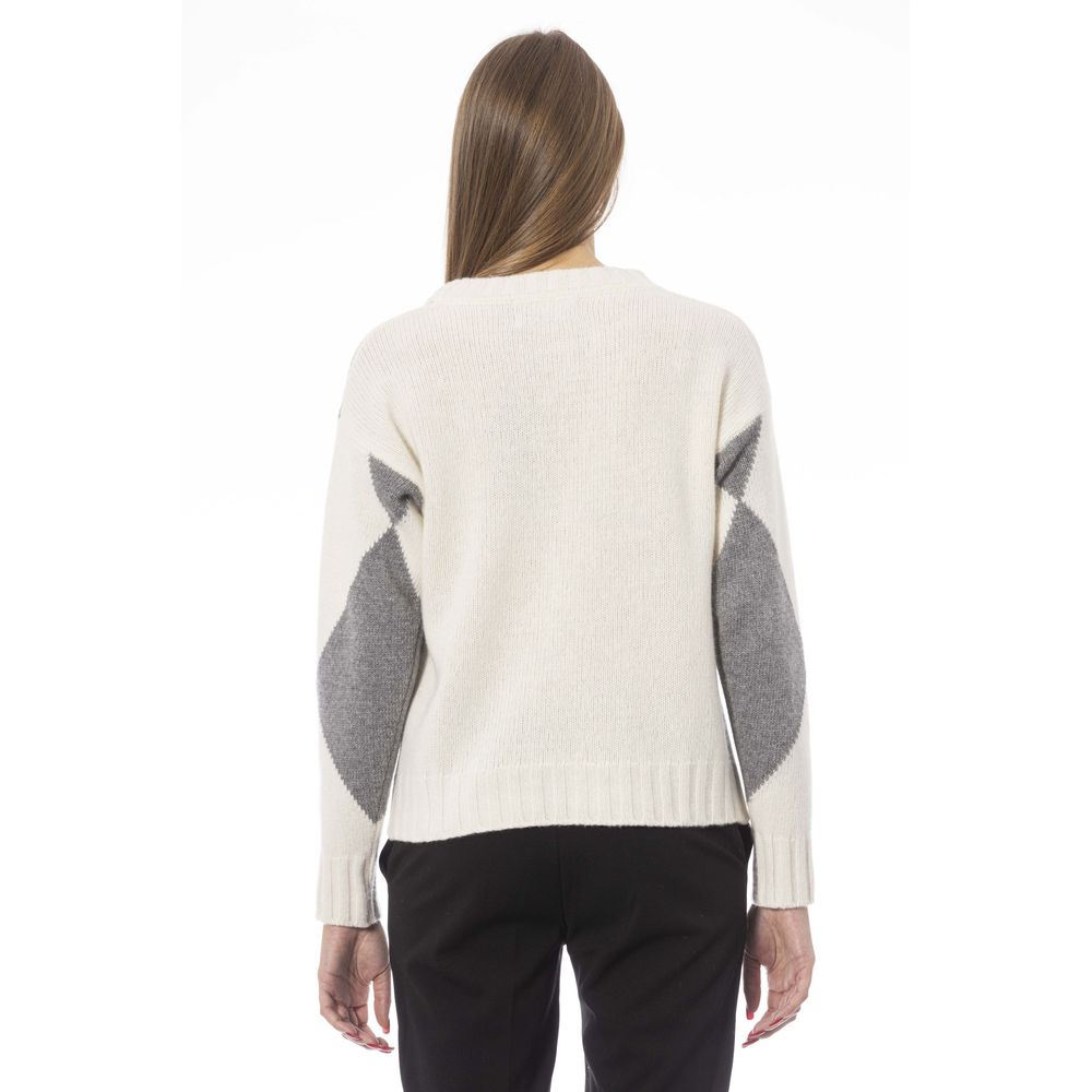 Gray Wool Women Sweater - Image 3