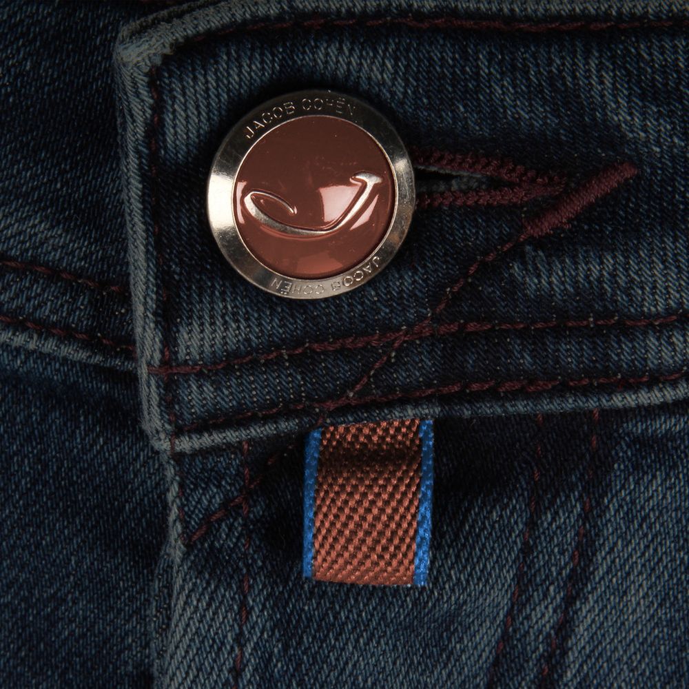 Blue Cotton Men's Slim Fit Jean - Image 4