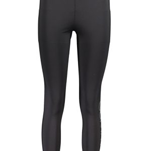 Chic Elastic Waistband Black Leggings