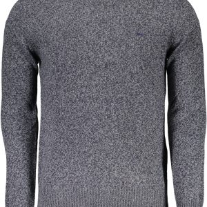 Elegant Crew Neck Sweater with Contrasting Details