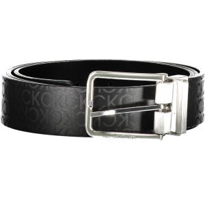 Elegant Reversible Black Belt with Logo Detail