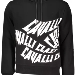 Elegant Hooded Sweatshirt in Classic Black