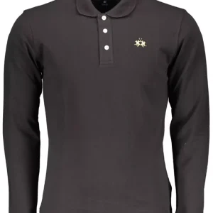 Elegant Slim Fit Embroidered Polo Shirt