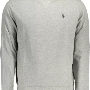 Classic Gray Cotton Crew Neck Sweater