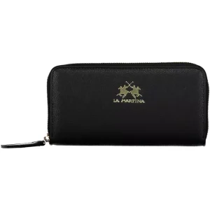 Elegant Black Wallet with Multiple Compartments