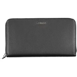 Elegant Black Polyethylene Wallet with RFID Lock