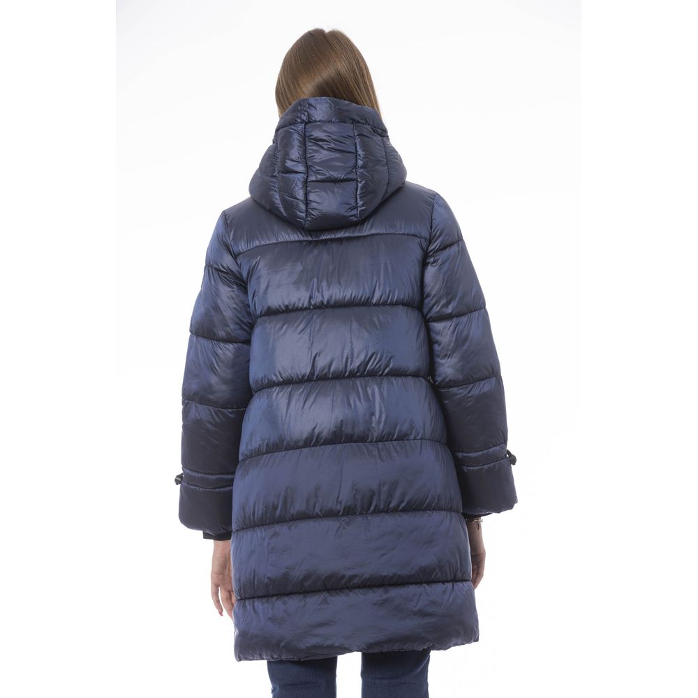 Light Blue Nylon Women Jacket - Image 3